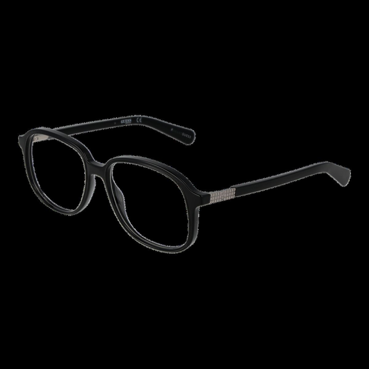 Schwarze runde Vollrandbrille