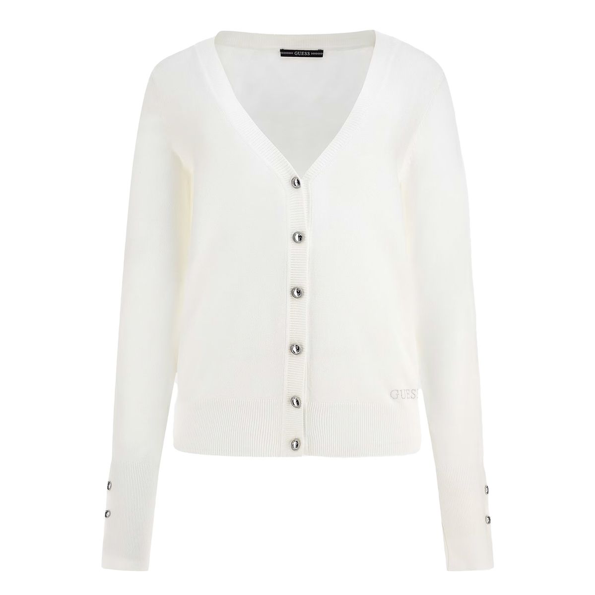 Elegante Strickjacke mit V-Ausschnitt
