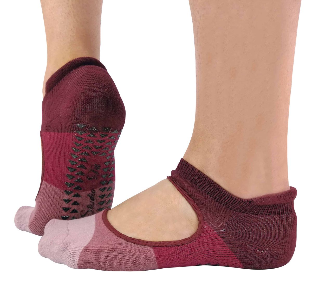 Rutschfeste, niedrige Yoga Socken