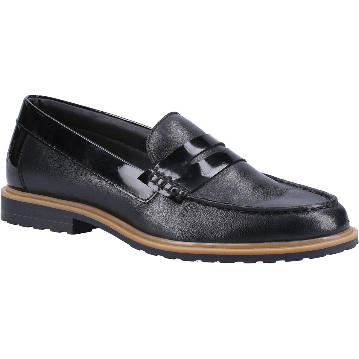 Hush Puppies Damen/Damen Verity Leder Freizeitschuhe (Schwarz)