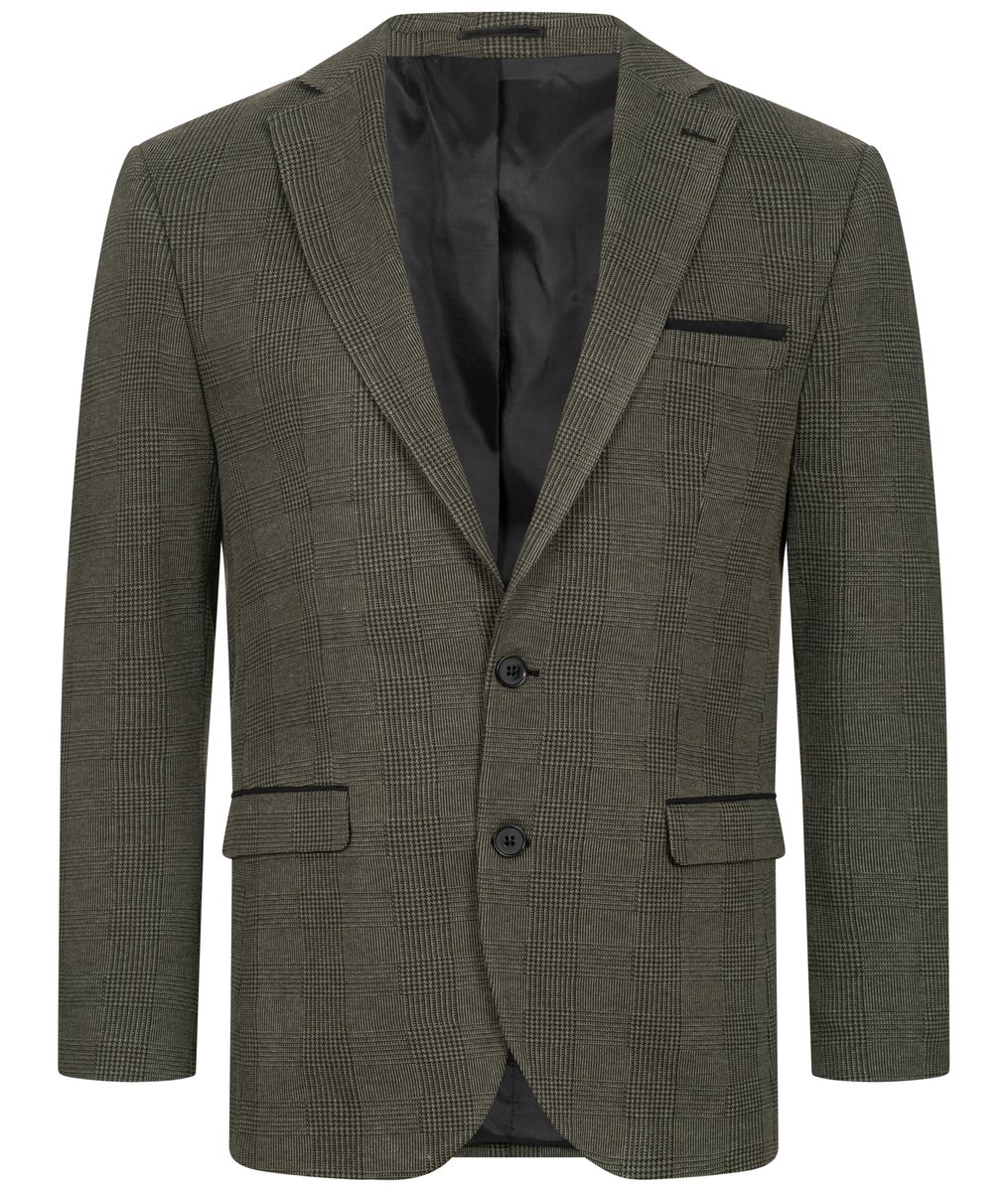 Klassischer Zweiknopf-Blazer mit Glencheck