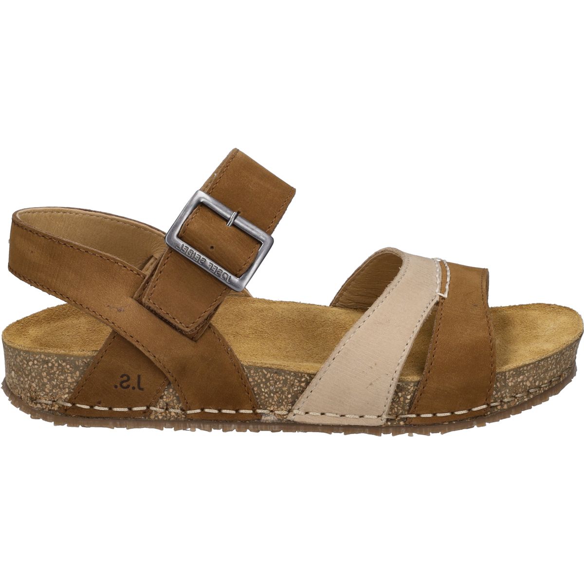 Leder-Komfortsandalen mit Knöchelriemen