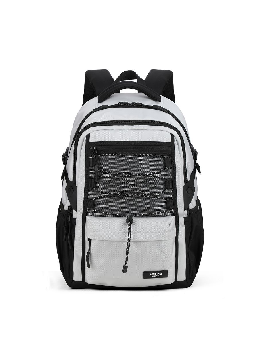 Hellgrauer lässiger Unisex-Rucksack