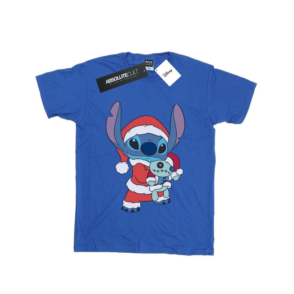 Disney Damen/Damen Lilo und Stitch Stitch Weihnachten Baumwolle Boyfriend T-Shirt (Königsblau)