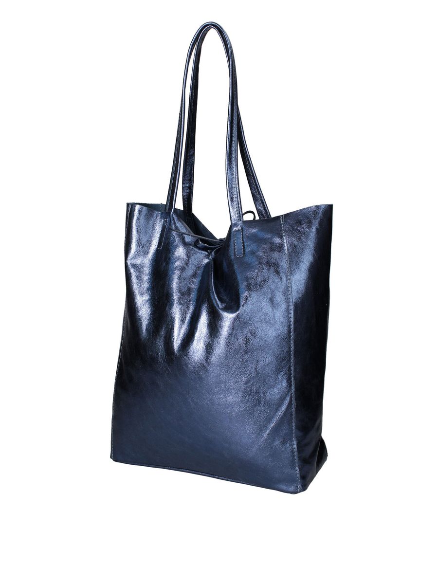 Shopper-Tasche mit Metallic-Finish