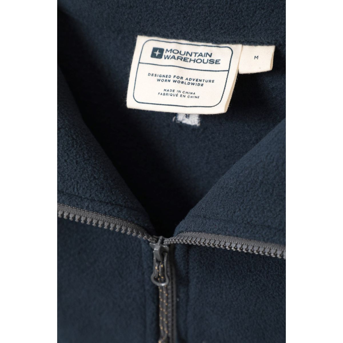 Schweres Microfleece-Oberteil mit Halbreißverschluss
