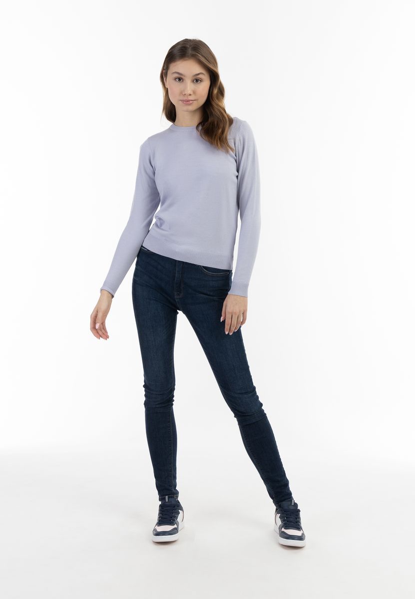 Klassischer Rundhals-Strickpullover