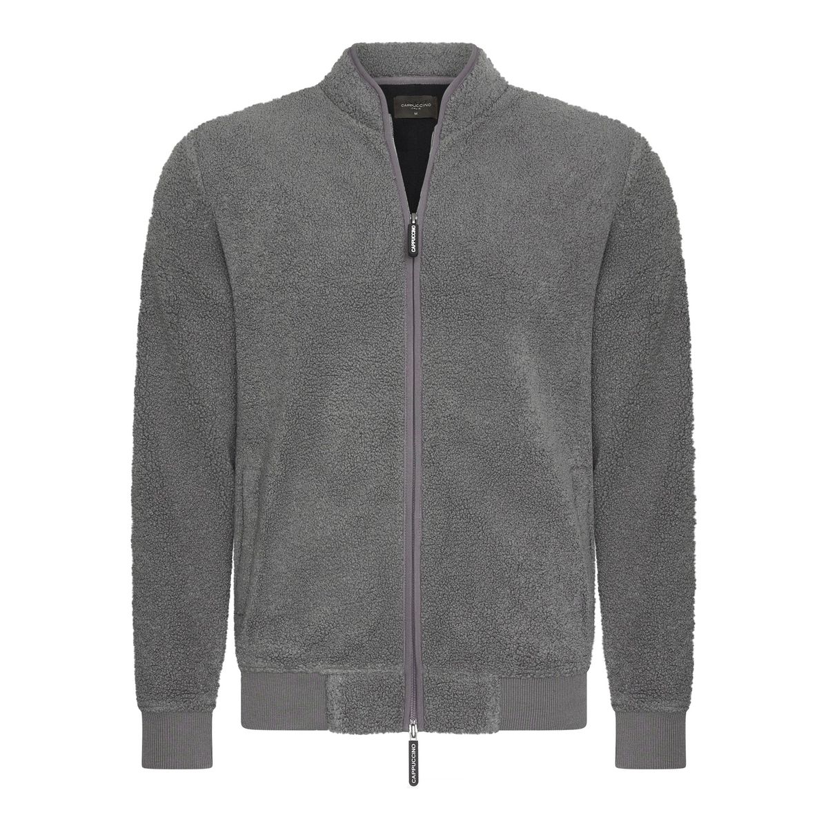 Strukturierte Sherpa-Fleece-Jacke