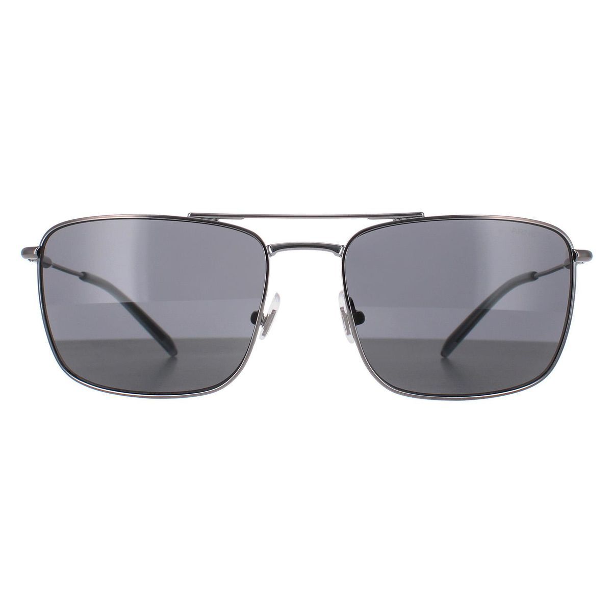 Dunkelgraue, eckige Piloten-Sonnenbrille