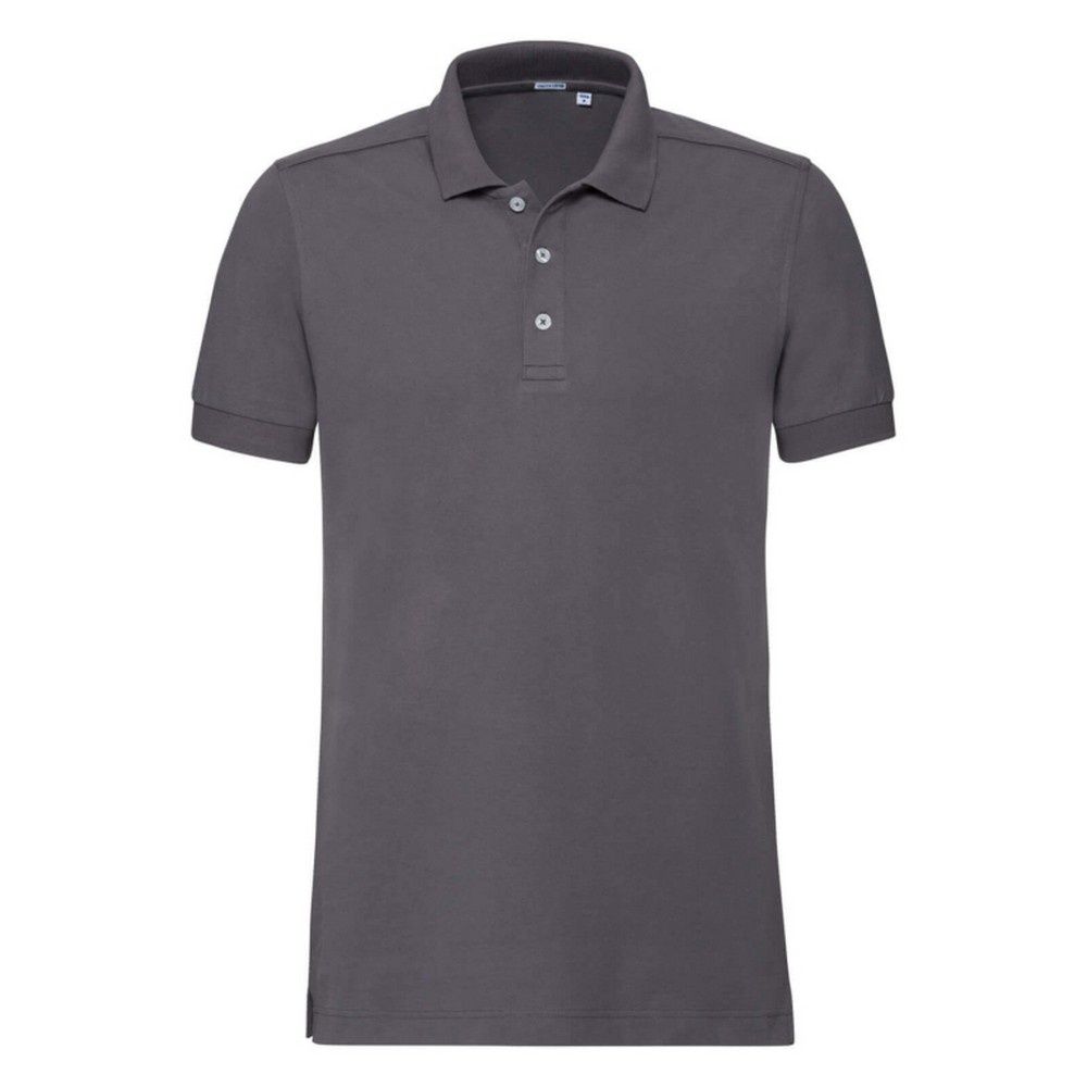Russell Herren Stretch Kurzarm-Poloshirt (Convoy Grau)