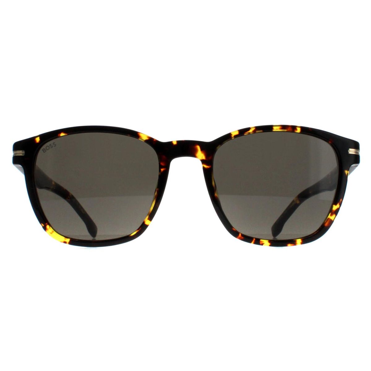 Quadratische Havana Sonnenbrille