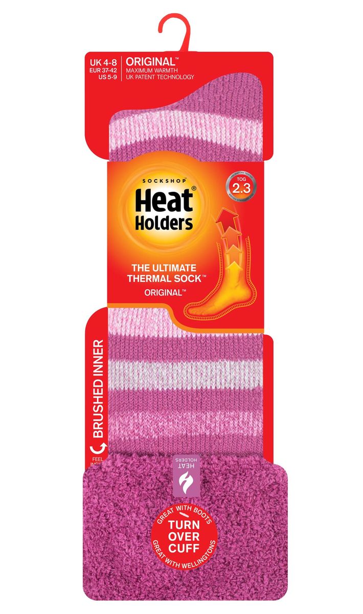 Extra lange gestreifte Thermosocken