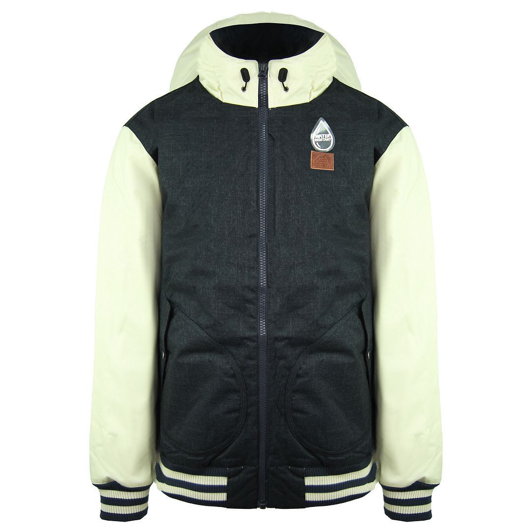 Herren Zwei-Farben Bergjacke mit Kapuze