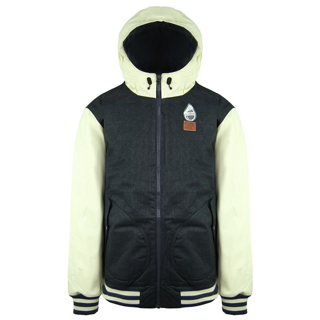 Mountain-Jacke mit Kontrastärmeln und Kapuze