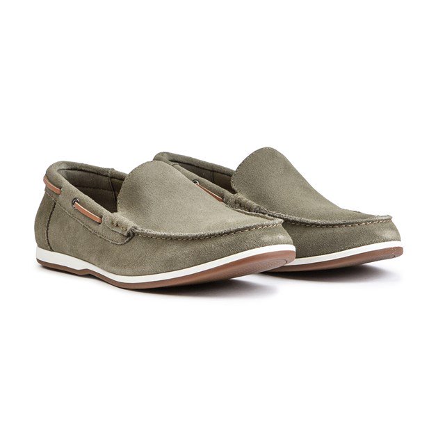 Wildleder-Loafer im Bootsschuh-Stil