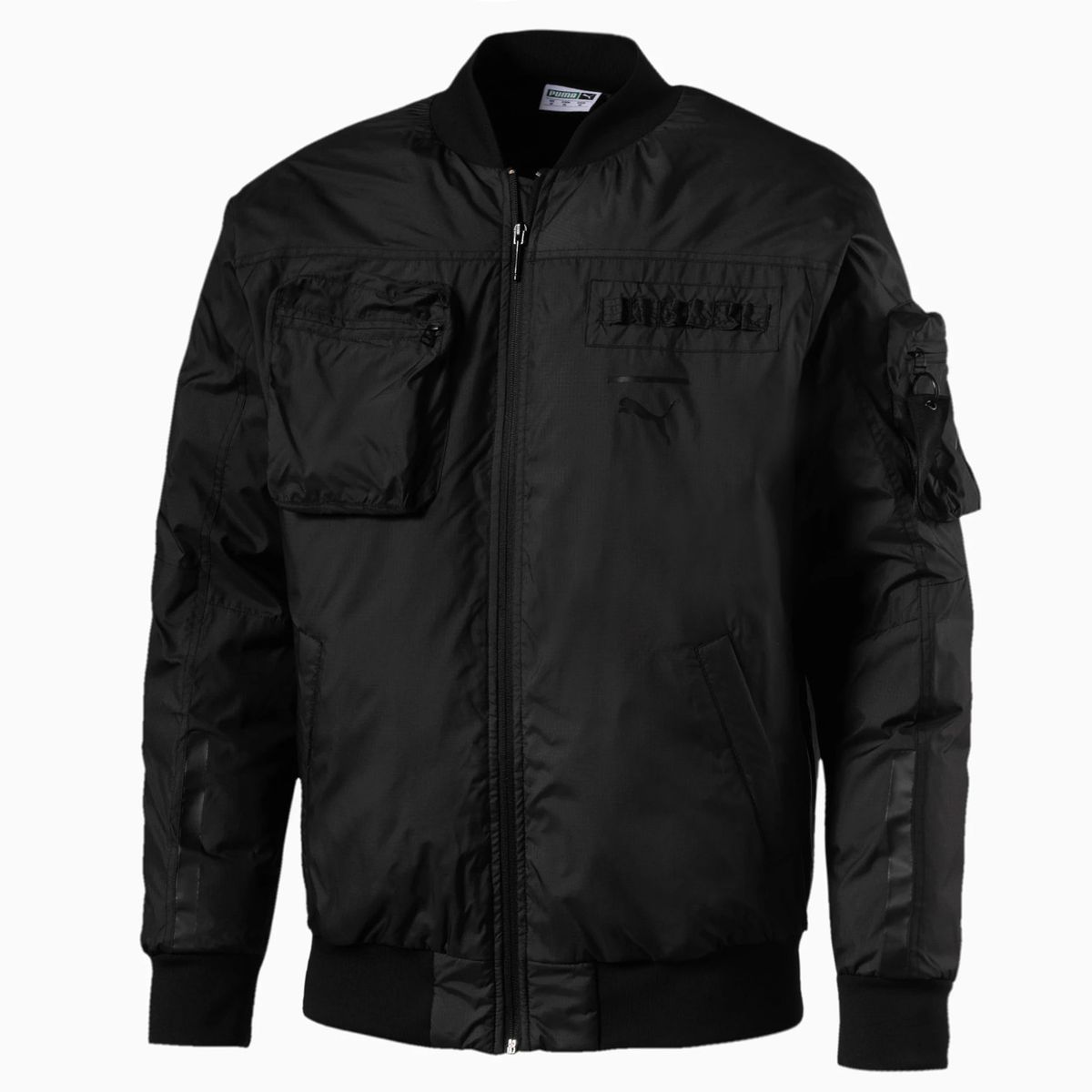 Herren Schwarze Daunen Bomberjacke