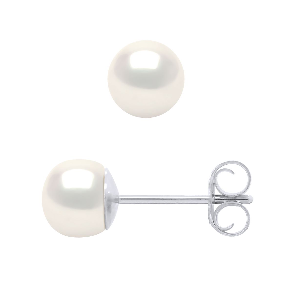 Elegante Süßwasserperlen-Ohrstecker