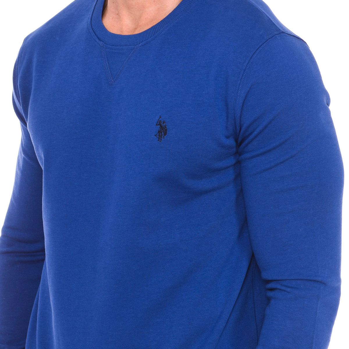 Klassisches Baumwoll-Sweatshirt mit Rundhalsausschnitt