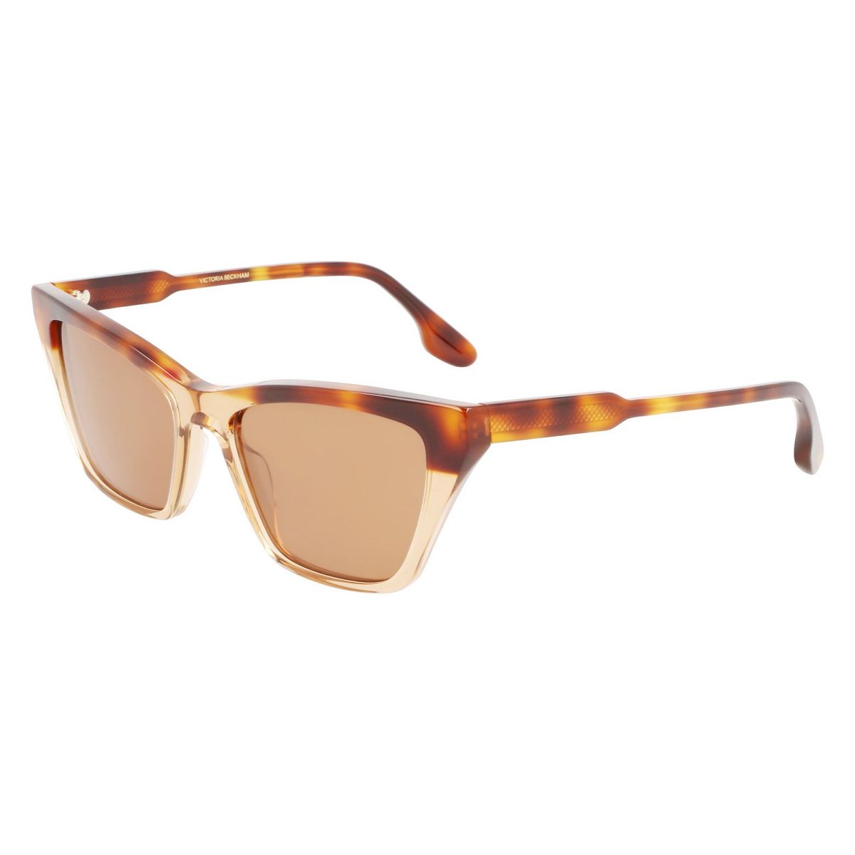Cat-Eye Sonnenbrille aus Acetat mit Schildpattmuster