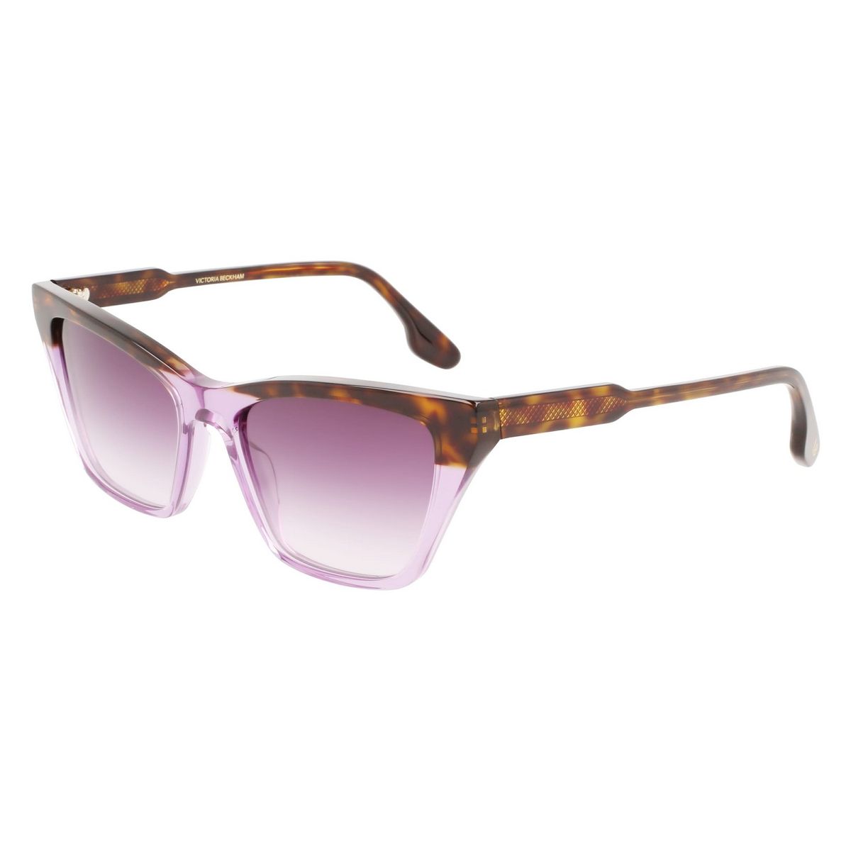 Cat-Eye Sonnenbrille aus Acetat mit Schildpattmuster