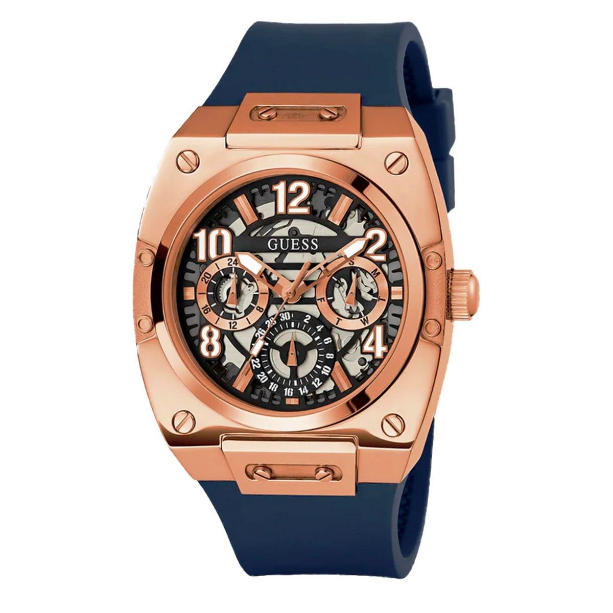 Rosegoldfarbene Multifunktions-Herrenuhr