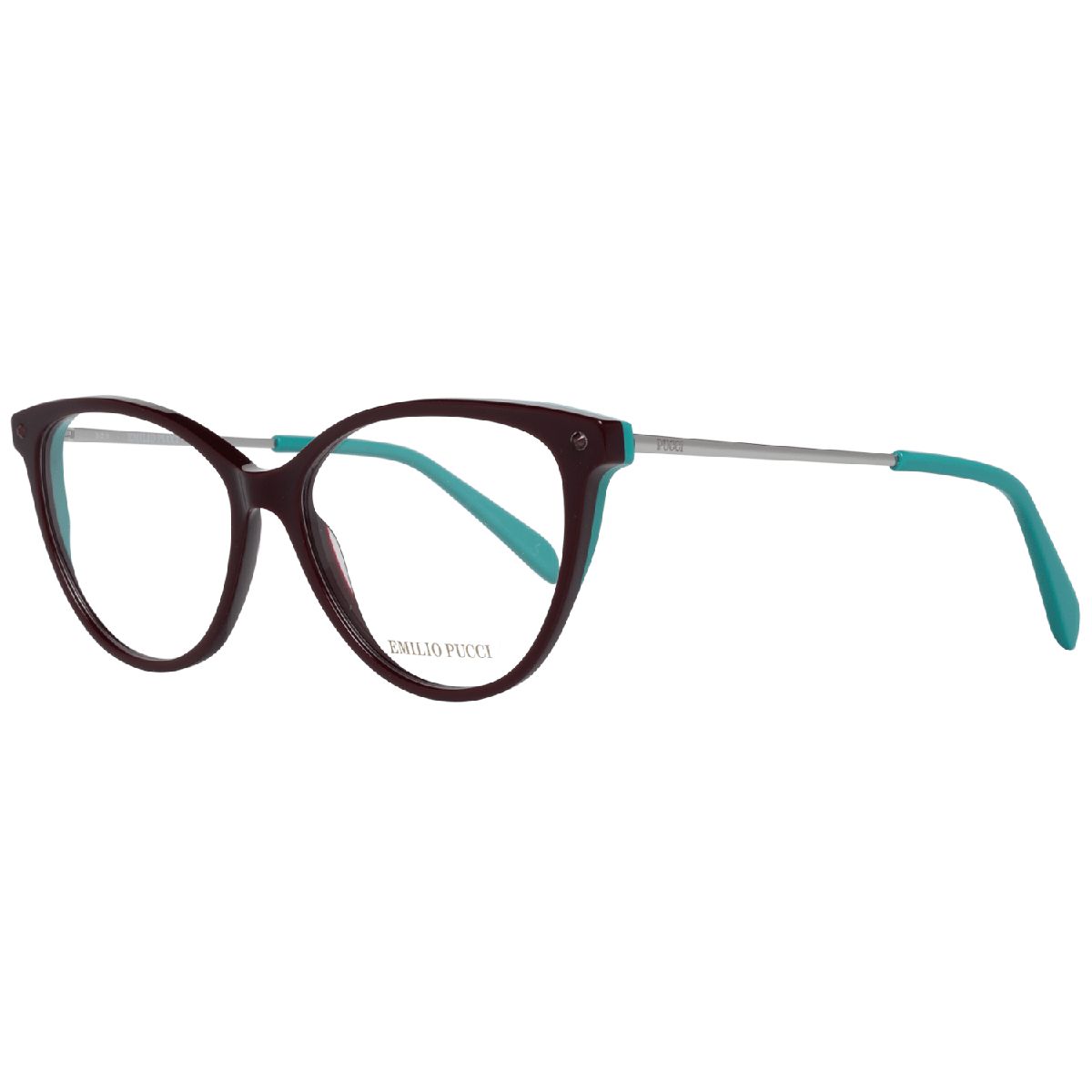 Emilio Pucci Cat-Eye Burgunderfarbene Brille