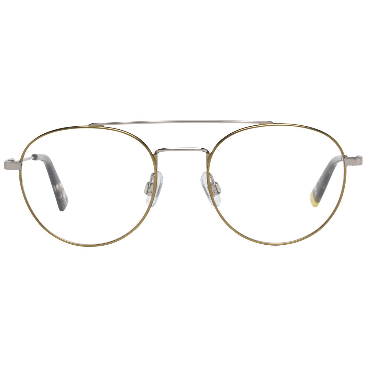 Runde Metallbrille mit Doppelsteg