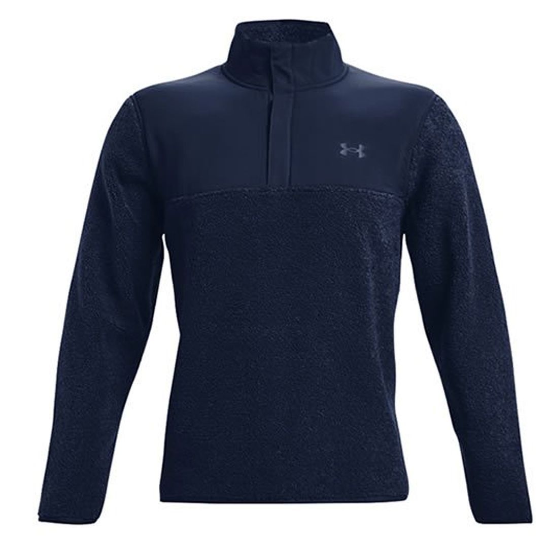 Herren Fleece-Pullover mit halbem Reißverschluss