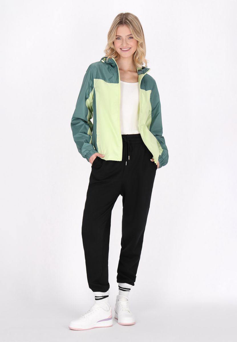 Funktionale Colorblock-Kapuzenjacke für Draußen