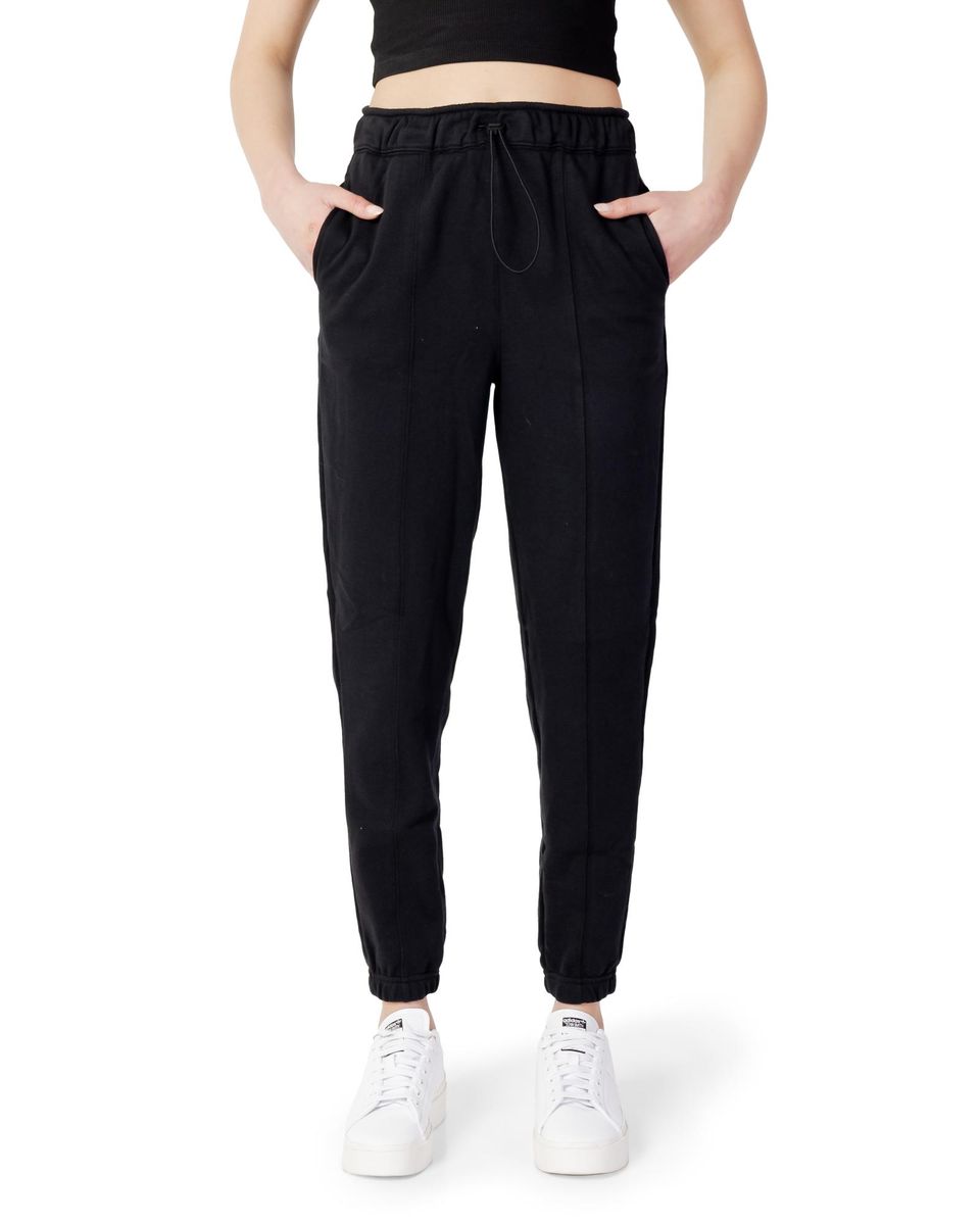 High-Waist Jogginghose mit Ziernaht