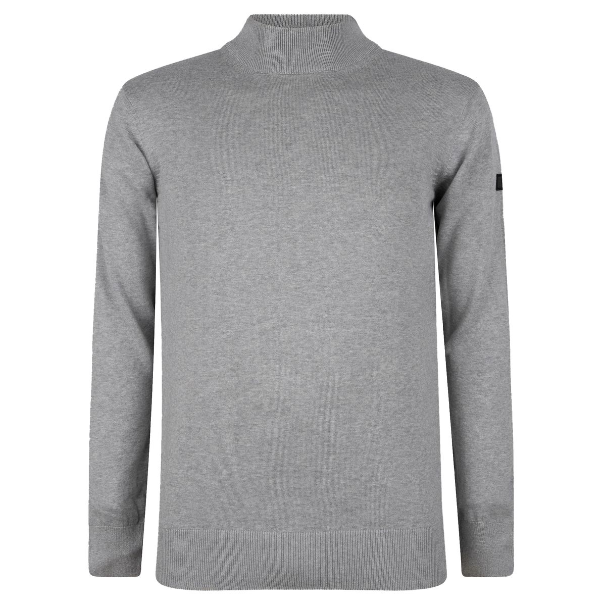 Herren Baumwollpullover mit Stehkragen
