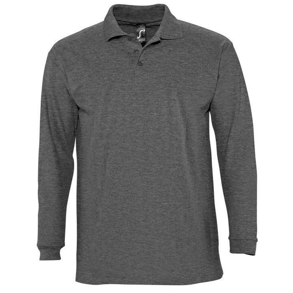 Herren Langarm Poloshirt