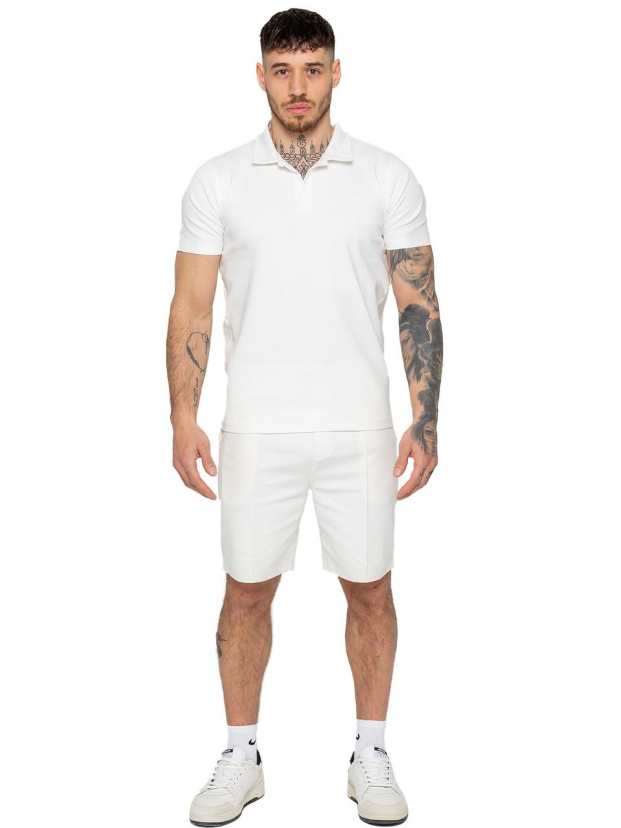 Herren-Freizeit-Polo-Shirt-Outfit-Set