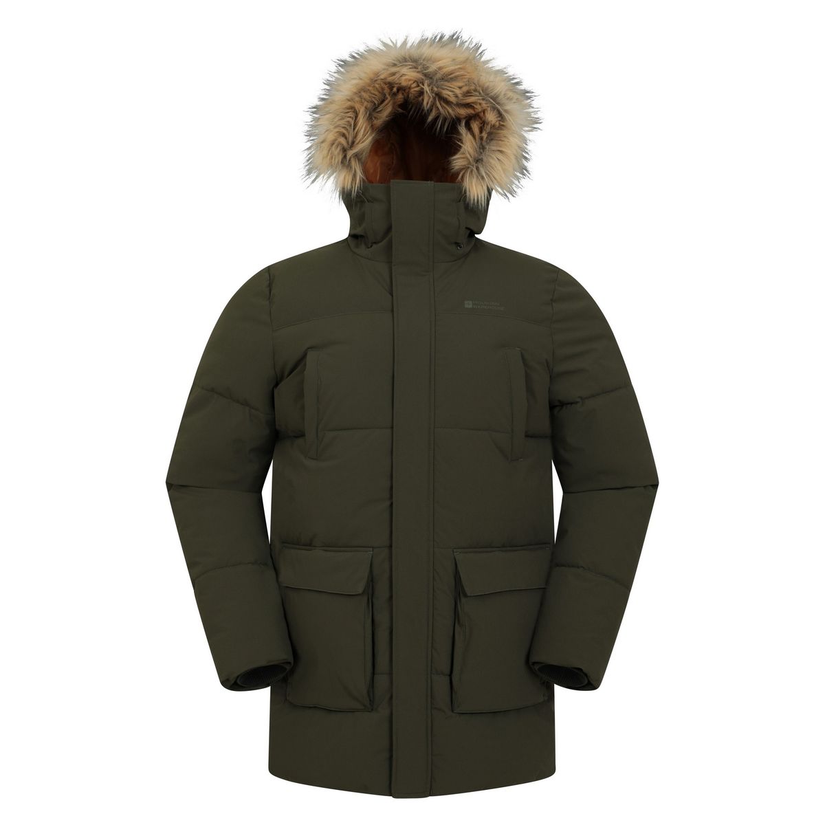 Mountain Warehouse - "Fern" Parka Wattiert für Herren (Khakigrün)
