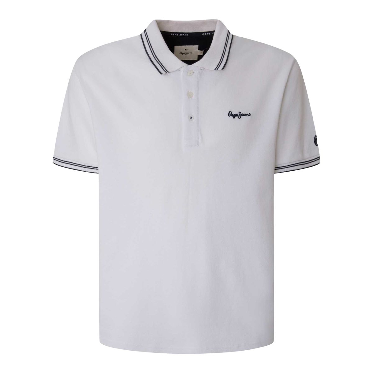 Klassisches meliertes graues Poloshirt