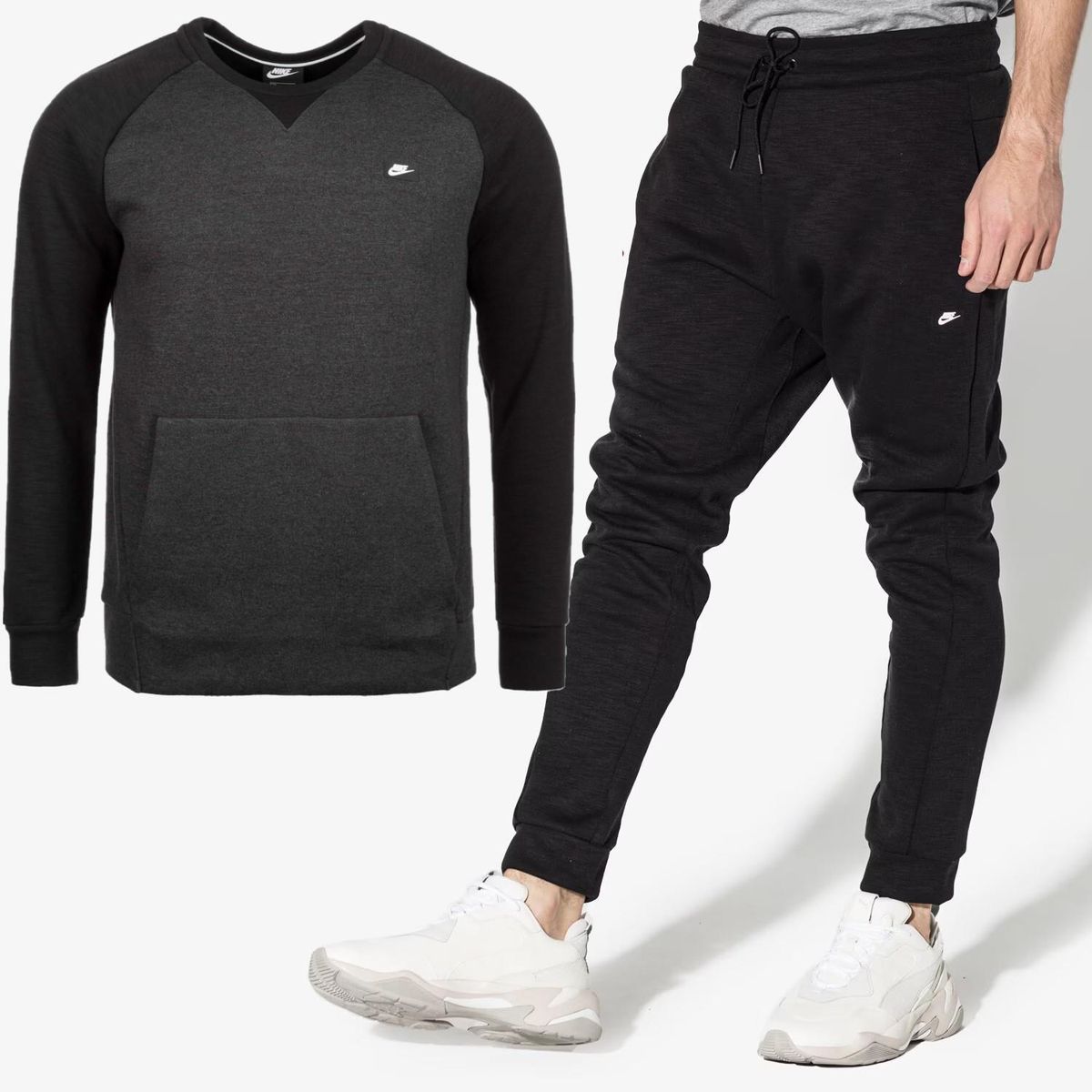 Herren Fleece Rundhals-Sweatshirt