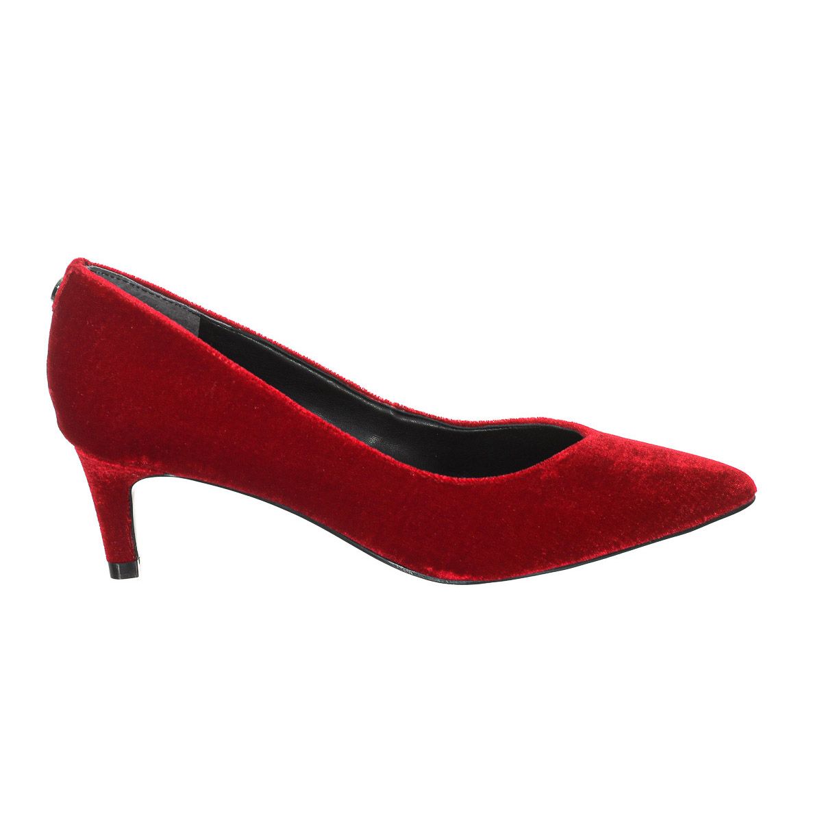 Eleganter spitzer Samt-Kitten-Heel