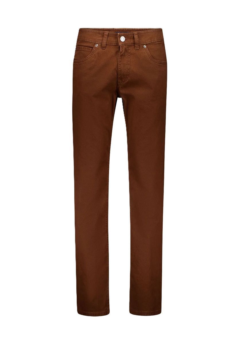 Herren Modern Fit Braune Five-Pocket Jeans