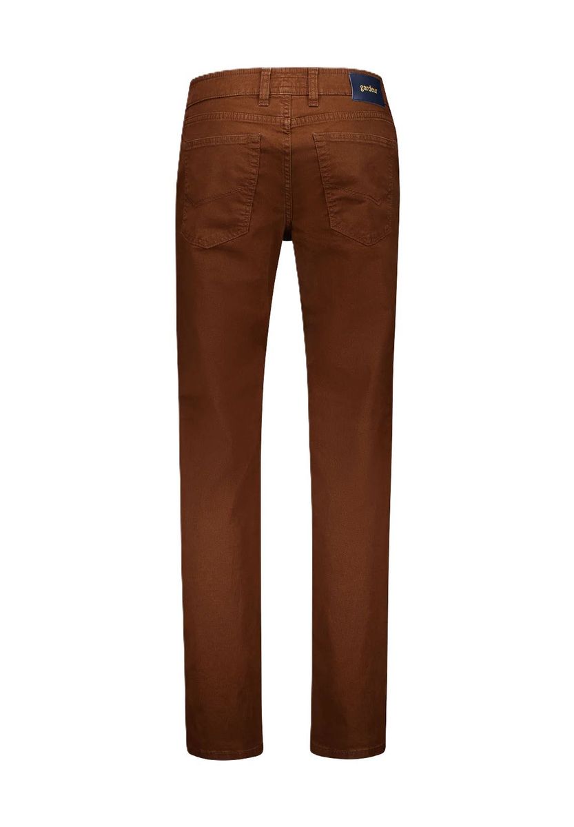 Herren Modern Fit Braune Five-Pocket Jeans