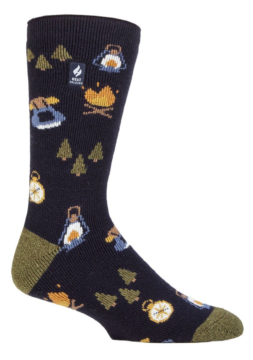 Herren Fun Hobby Socken | Heat Holders Lite | Novelty Fluffy Fleece gefüttert Thermosocken für Winter - Outdoor