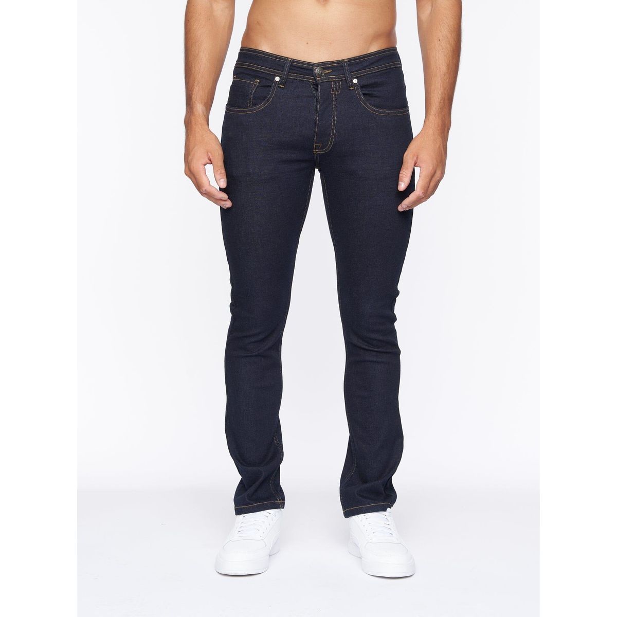Herren Slim Fit Jeans, dunkle Waschung