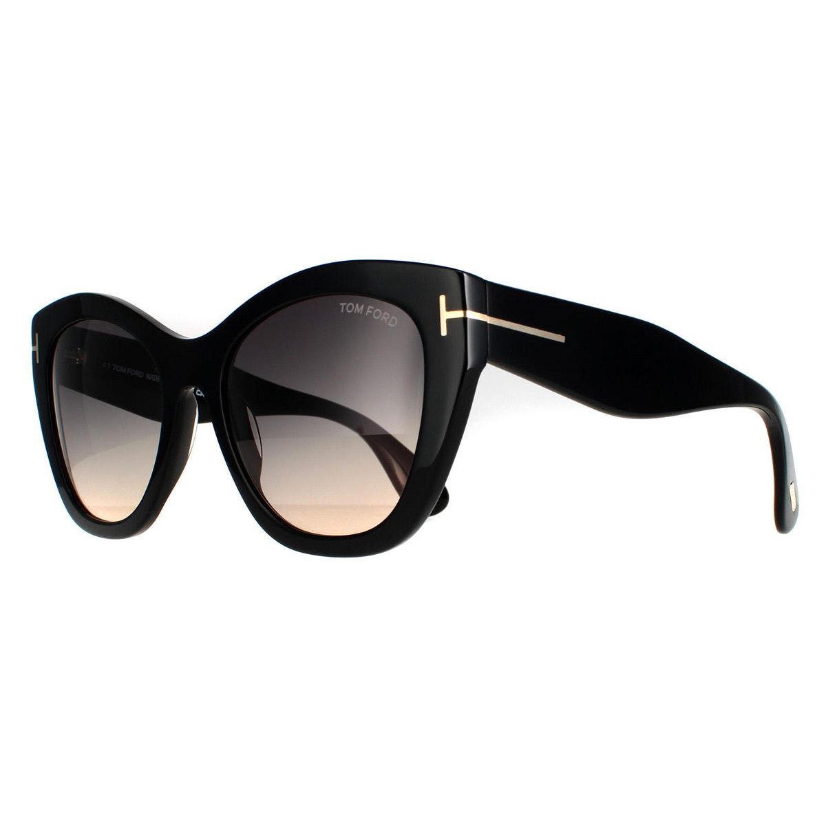 Ikonische Cat-Eye Sonnenbrille mit Metallakzent