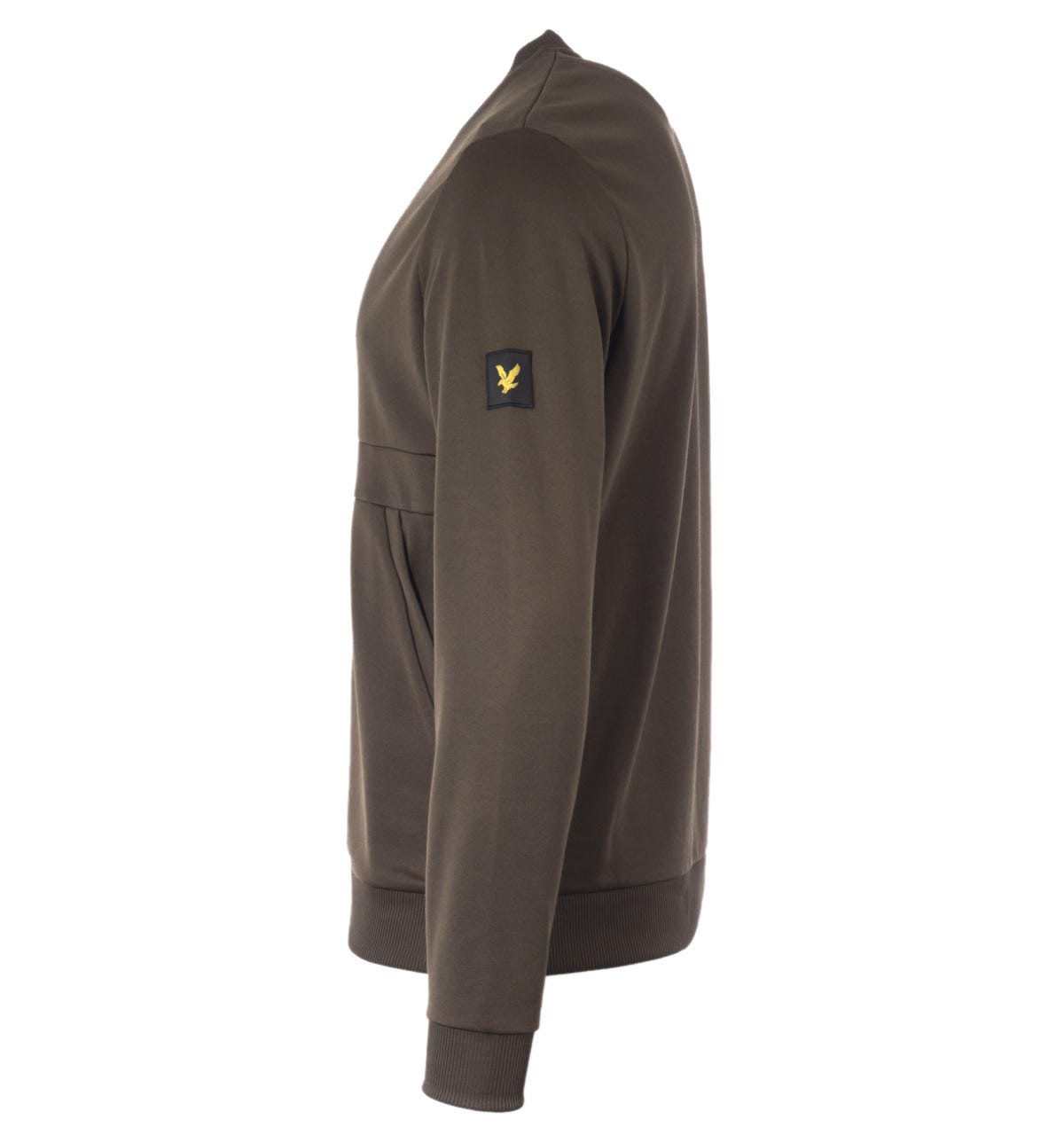 Utility-Rundhalspullover mit Taschendetails