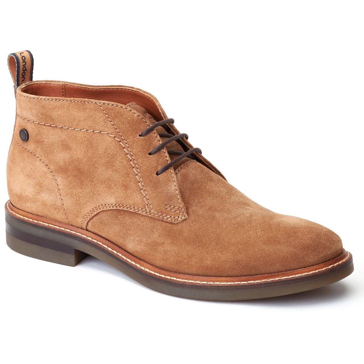 Base London Knebworth Herren Stiefel aus Leder in Ingwerfarbe
