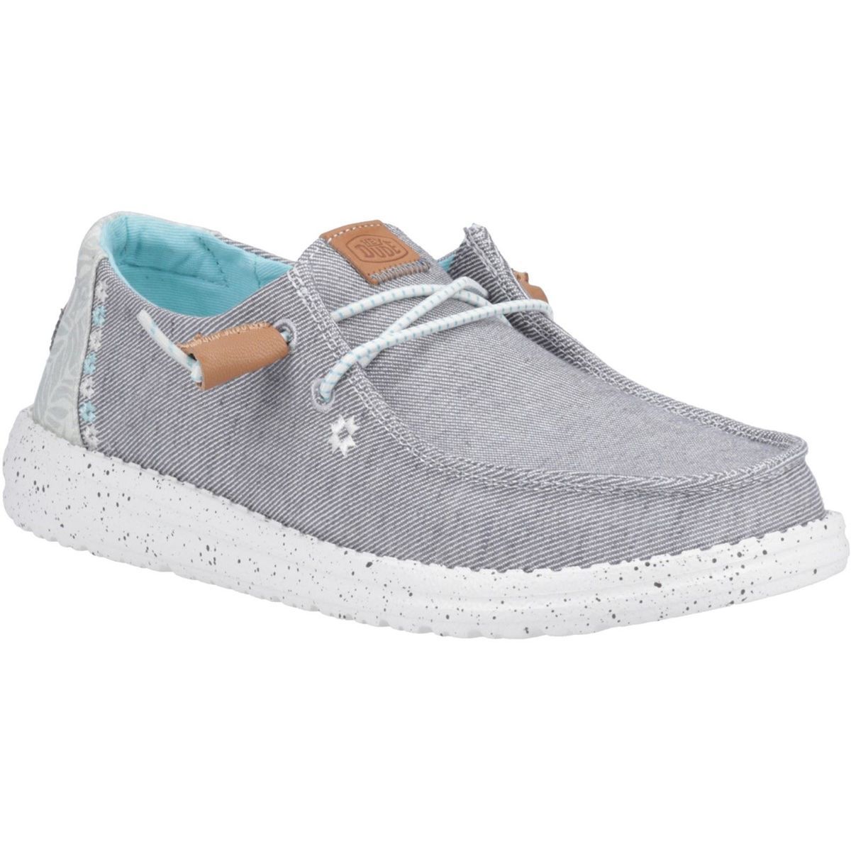 Grauer tropischer melierter Slub Loafer