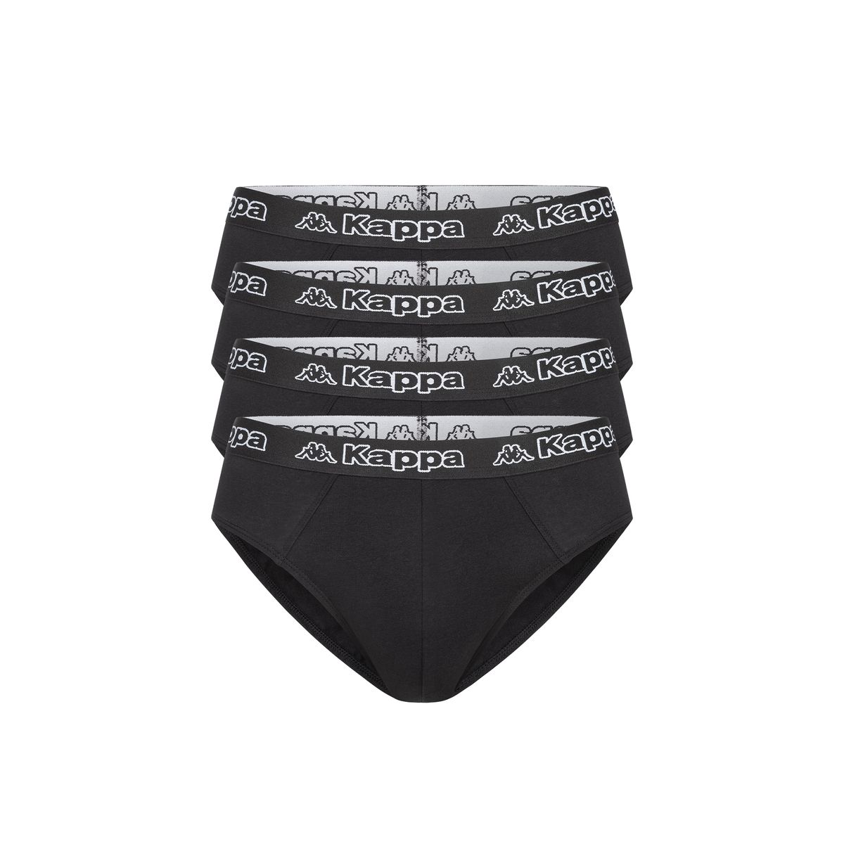 Herren Baumwoll Slips Set in Schwarz