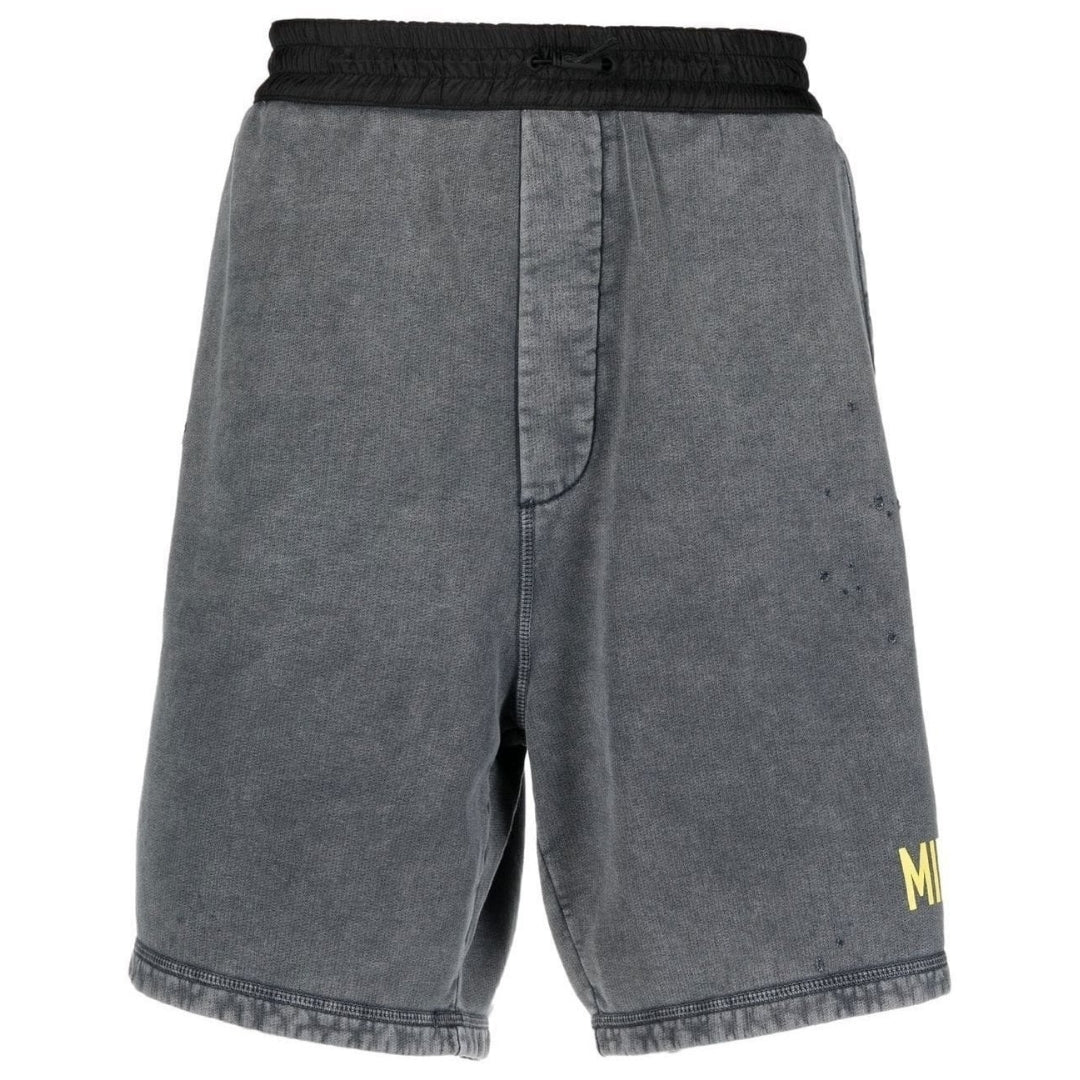 Herren Graue Logo-Print-Sweatshorts
