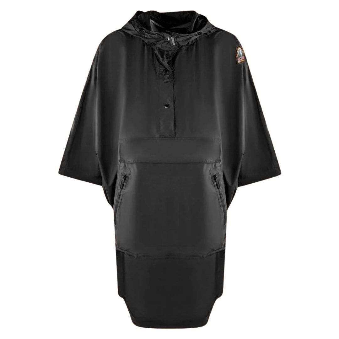 Übergroße Regenponcho-Jacke mit Kapuze
