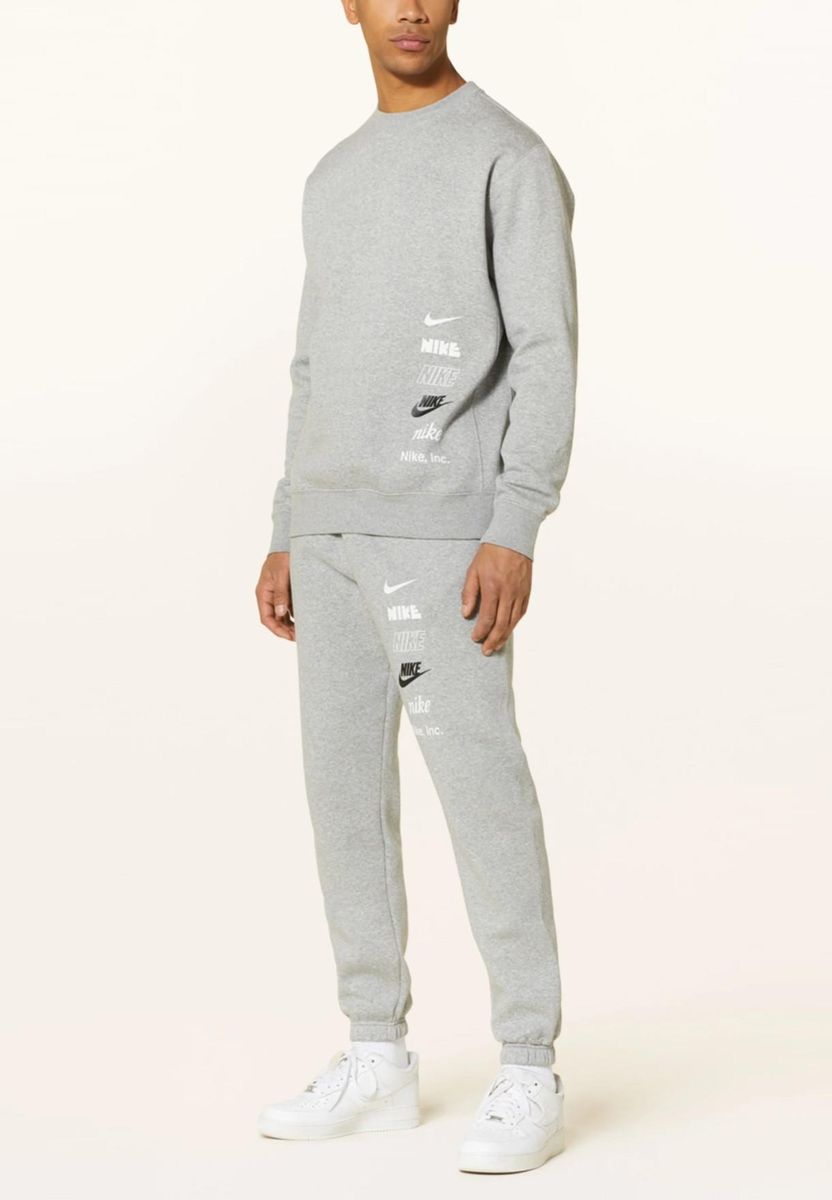Heather Grey Fleece Sweatshirt und Jogginghosen Set