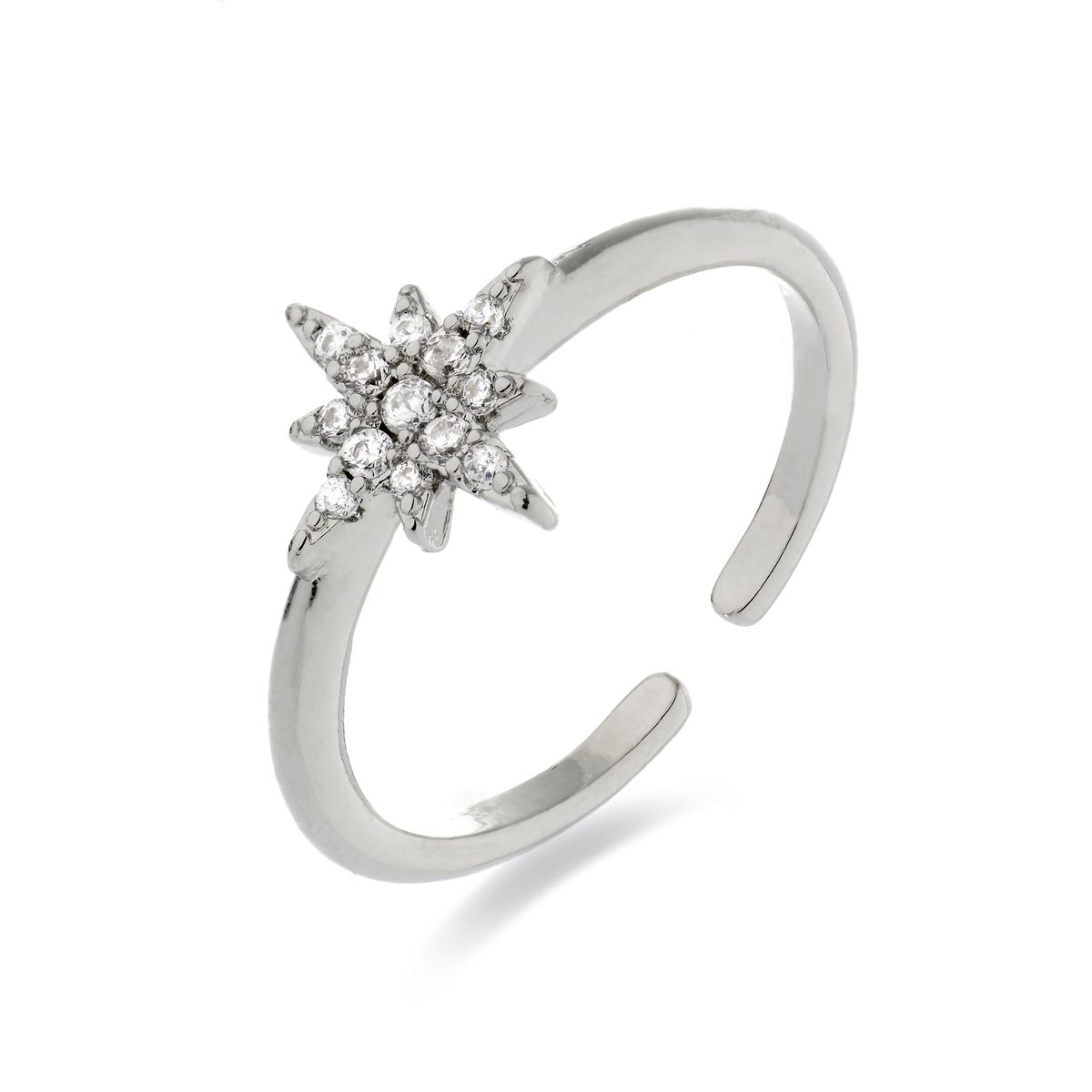 Verstellbarer Funkelnder Sternenring